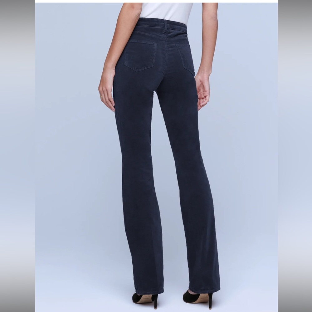 l’agence Marty High Rise Velvet Flare Jeans - Picture 4 of 7